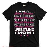 Cute I Am A Wrestling Mom Mamafor Women T-Shirt thumb 0