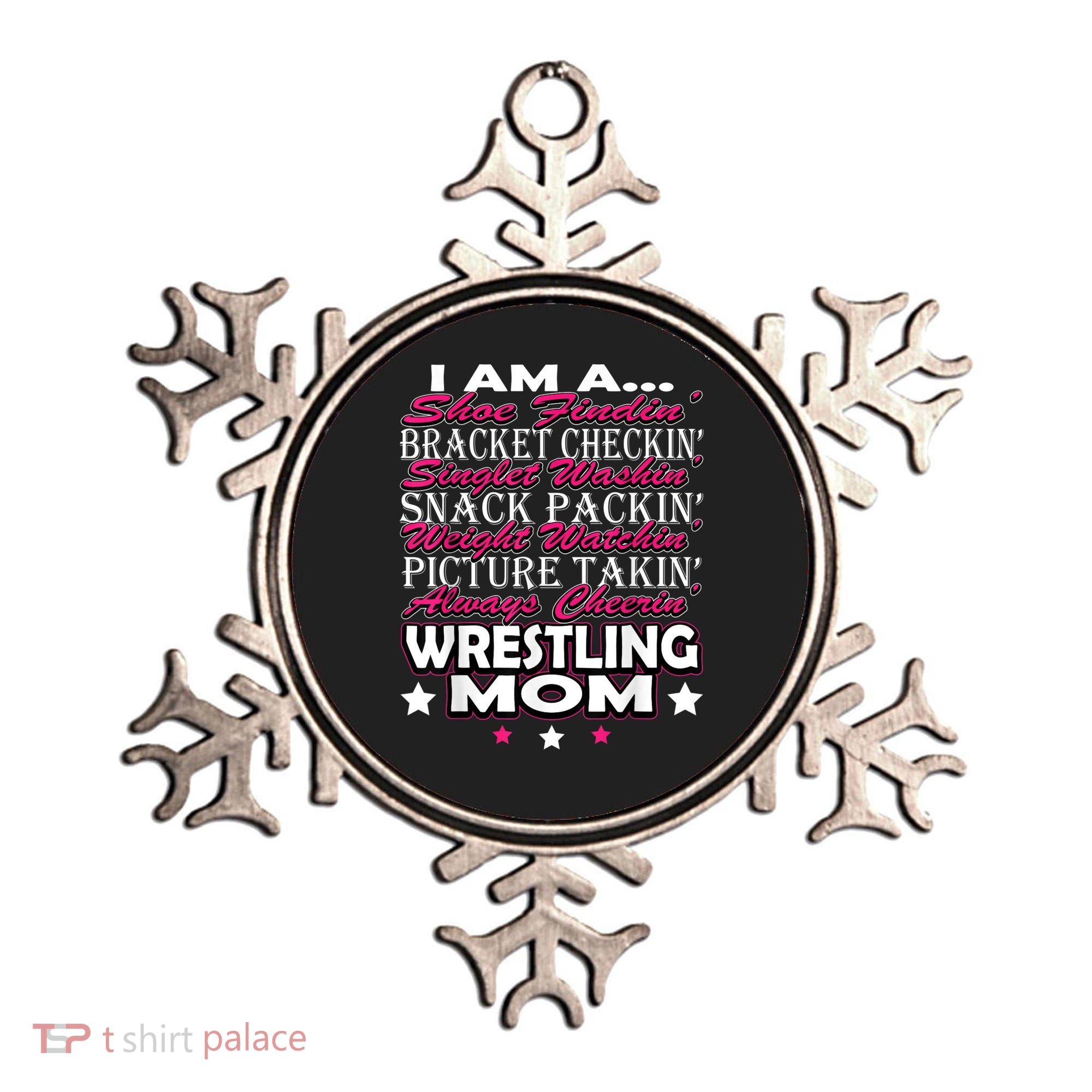 Cute I Am A Wrestling Mom Mamafor Women Ornament