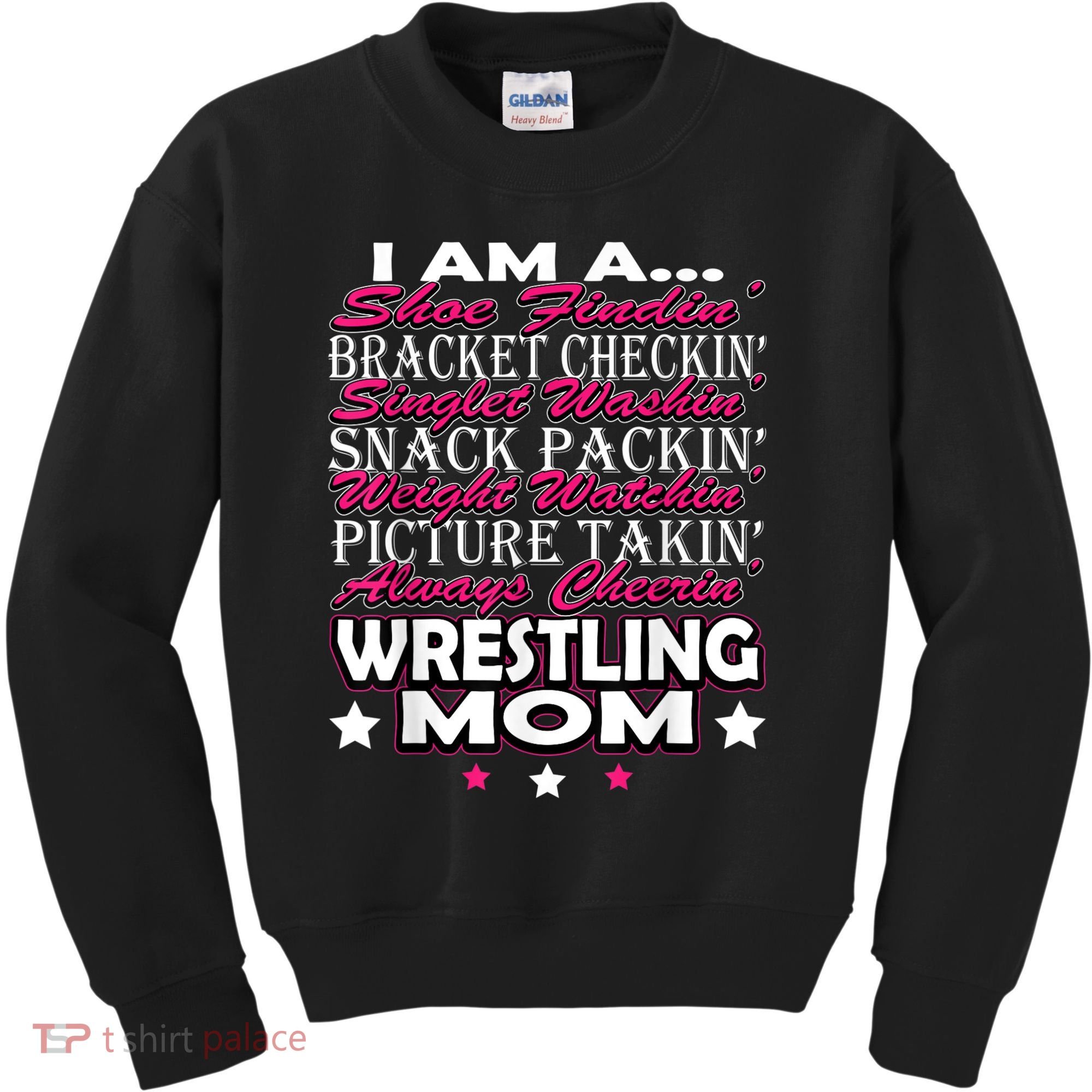 Cute I Am A Wrestling Mom Mamafor Women Kids Sweatshirt