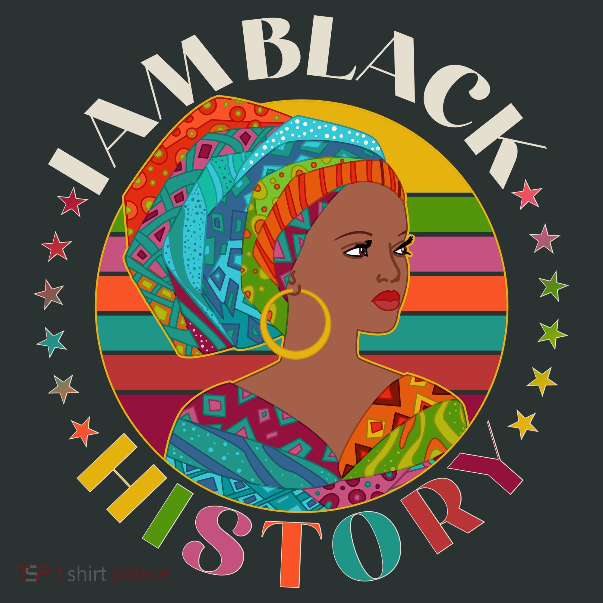 Colorful I Am Black History T-Shirt