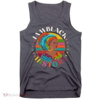 Colorful I Am Black History Tank Top