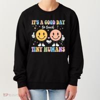 Cute It's A Good Day To Teach Tiny Humans Back To School Women's Sweatshirt thumb 0