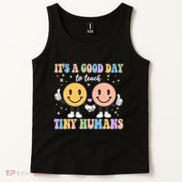 Cute It's A Good Day To Teach Tiny Humans Back To School Tank Top thumb 2