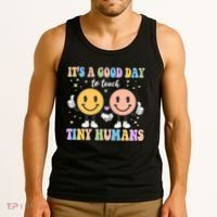 Cute It's A Good Day To Teach Tiny Humans Back To School Tank Top thumb 3