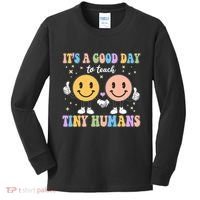 Cute It's A Good Day To Teach Tiny Humans Back To School Kids Long Sleeve Shirt thumb 0