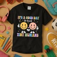 Cute It's A Good Day To Teach Tiny Humans Back To School Kids T-Shirt thumb 3