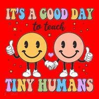 Cute It's A Good Day To Teach Tiny Humans Back To School Santa Hat thumb 1