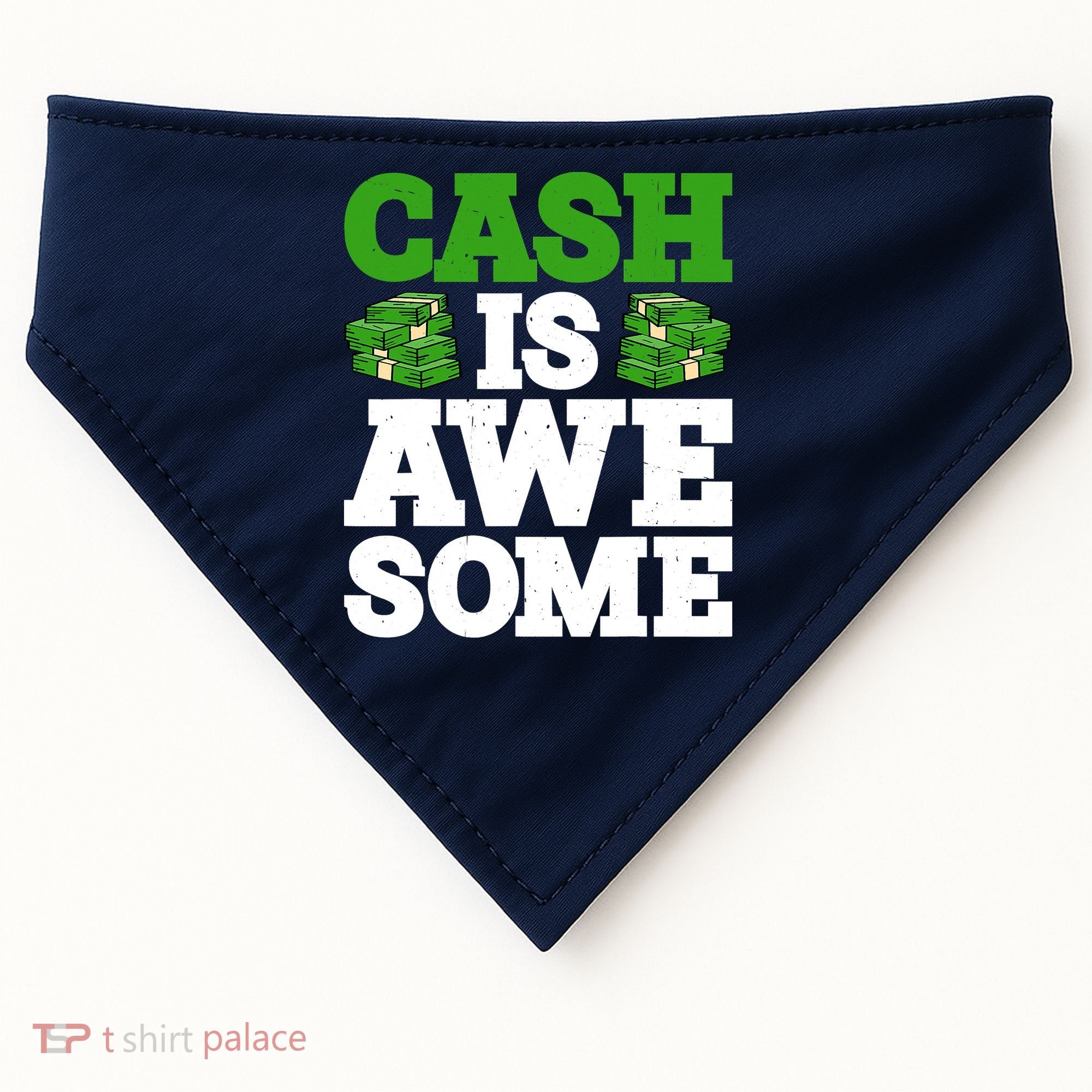 Cash Is Awesome USA-Made Doggie Bandana