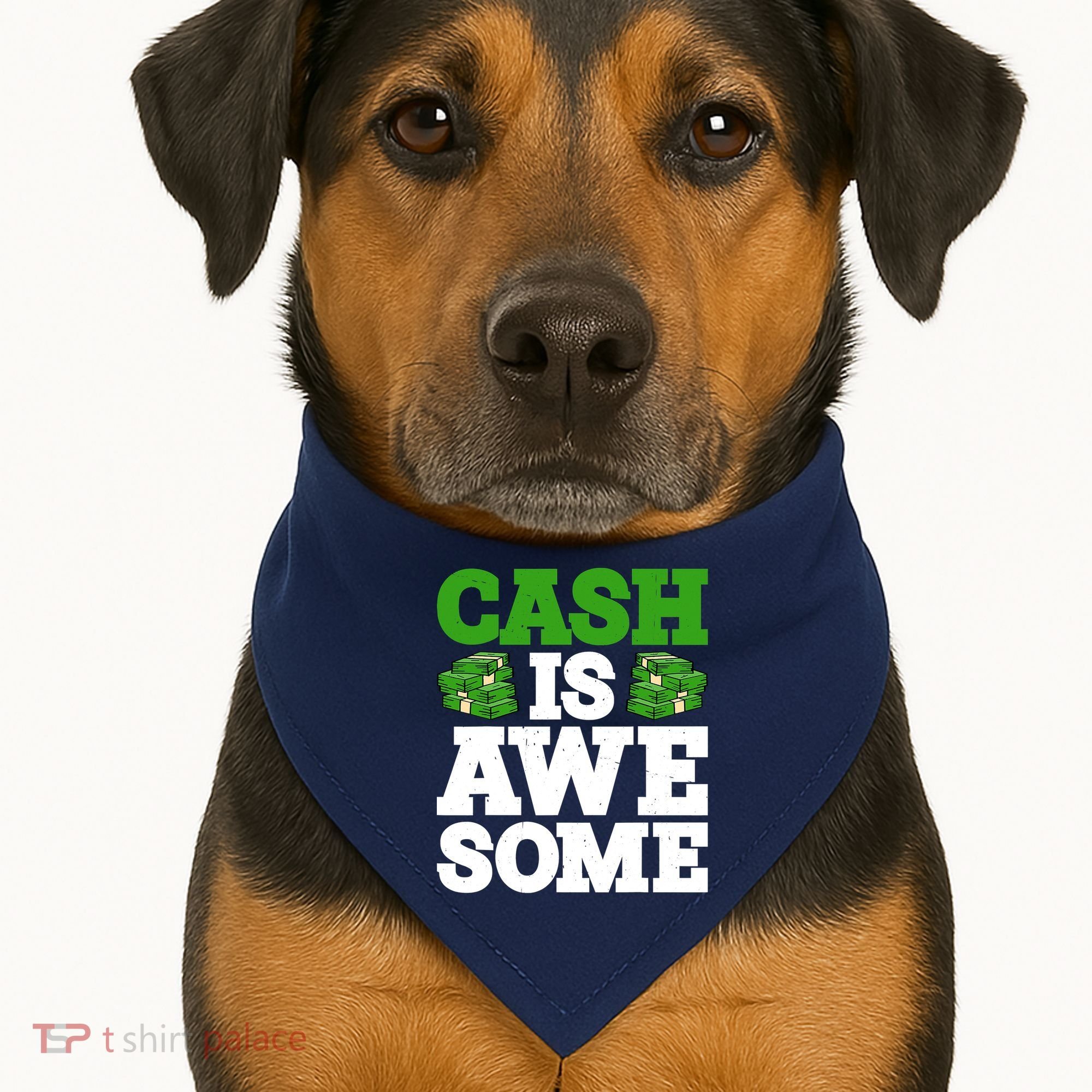Cash Is Awesome USA-Made Doggie Bandana