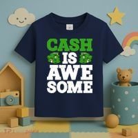 Cash Is Awesome Toddler T-Shirt thumb 3