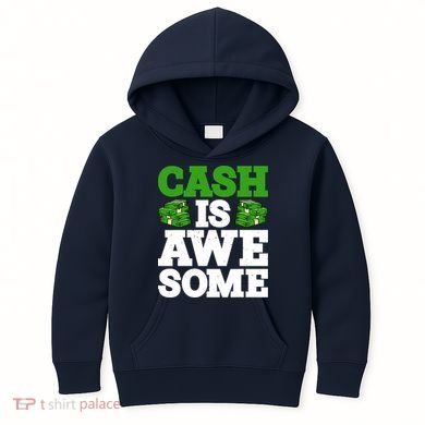 Cash Is Awesome Kids Hoodie