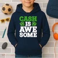 Cash Is Awesome Kids Hoodie thumb 2