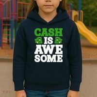 Cash Is Awesome Kids Hoodie thumb 3