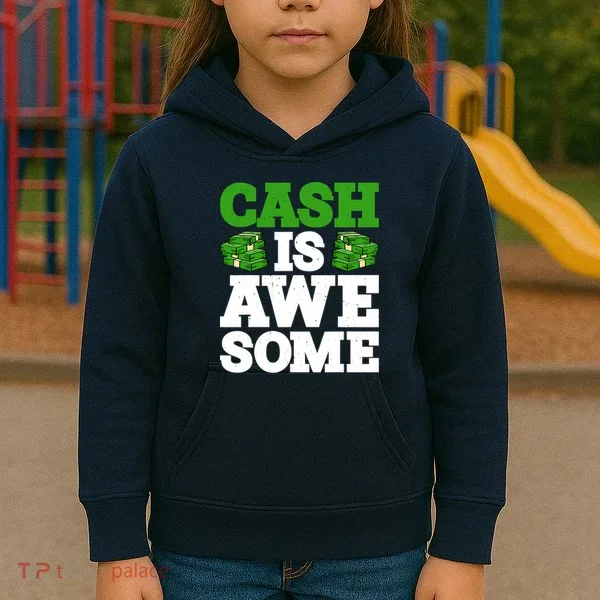 Cash Is Awesome Kids Hoodie
