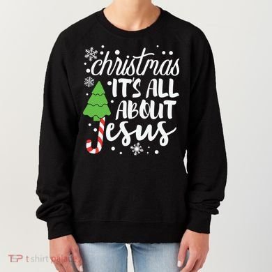 Christmas It's All About Jesus Christmas Tree Gift Women's Sweatshirt