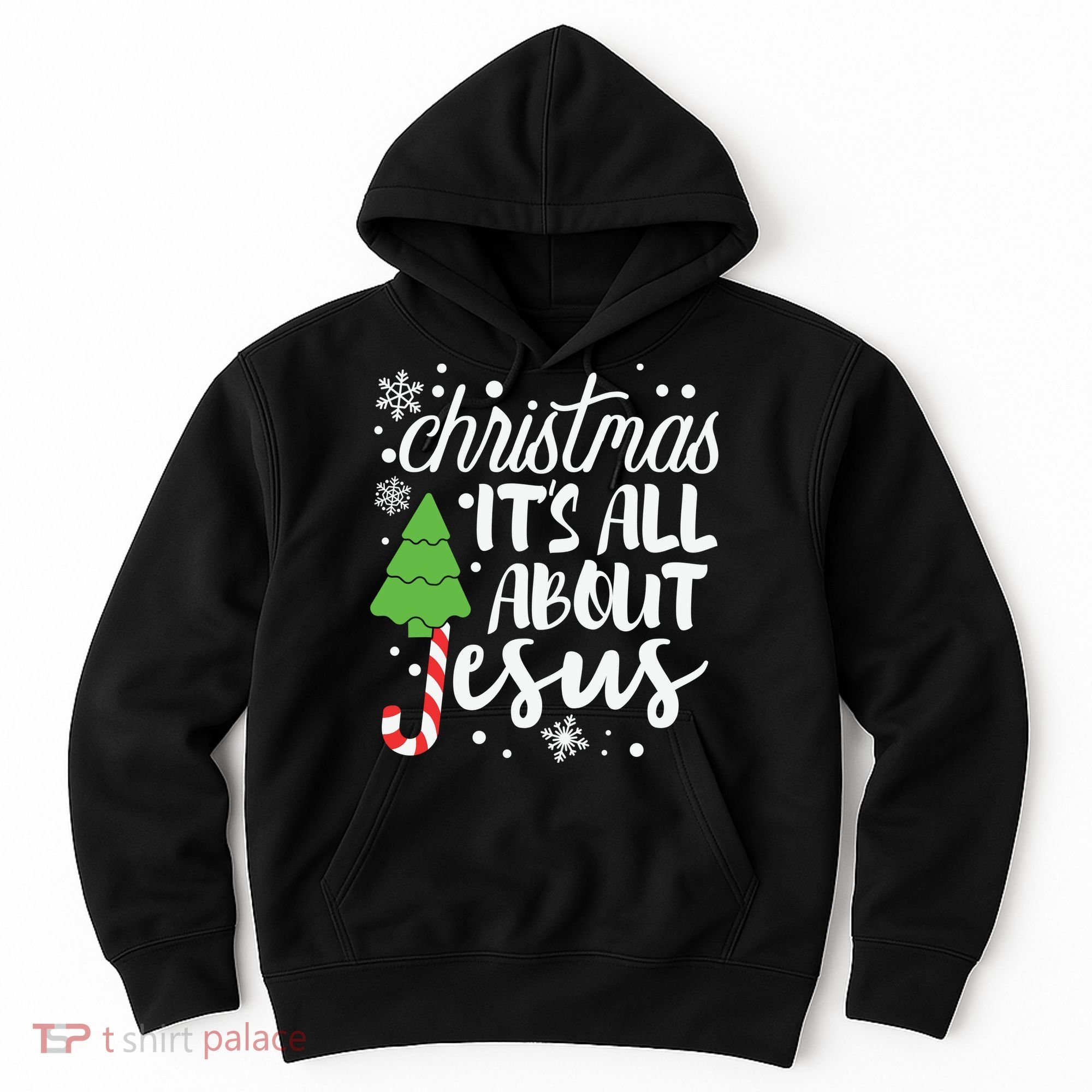Christmas It's All About Jesus Christmas Tree Gift Hoodie