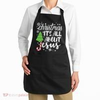 Christmas It's All About Jesus Christmas Tree Gift Apron thumb 2