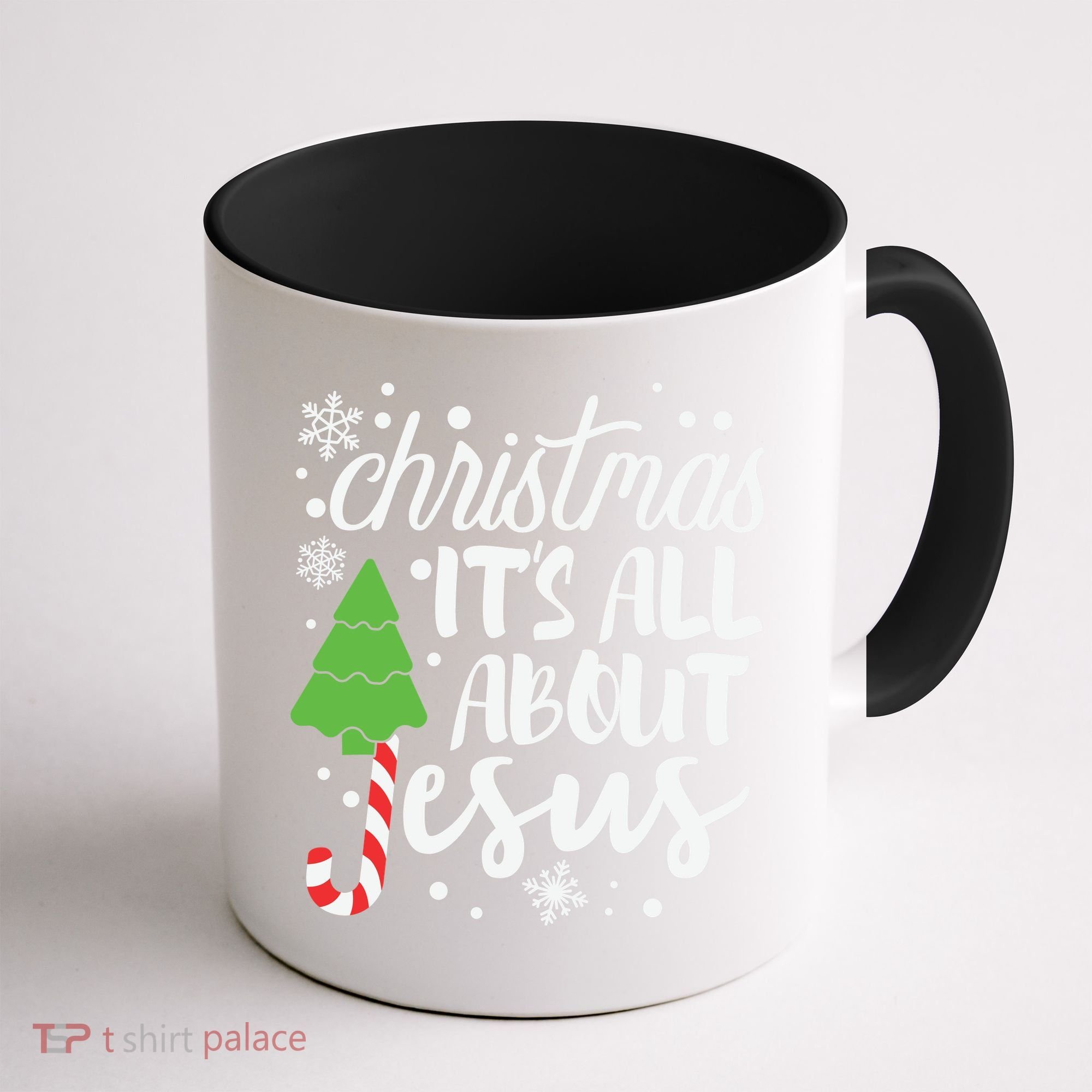 Christmas It's All About Jesus Christmas Tree Gift Coffee Mug