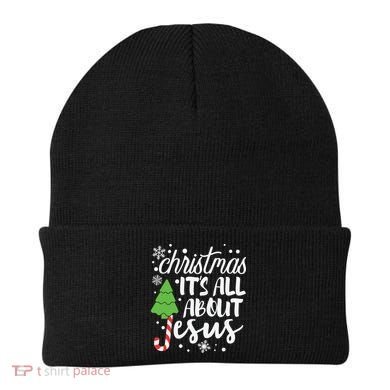 Christmas It's All About Jesus Christmas Tree Gift Beanie
