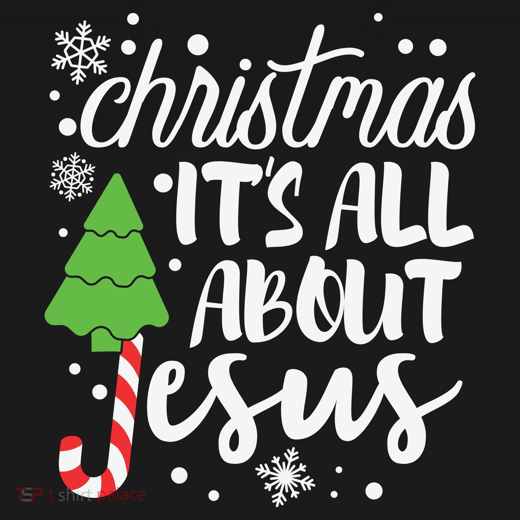 Christmas It's All About Jesus Christmas Tree Gift Mousepad