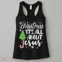 Christmas It's All About Jesus Christmas Tree Gift Women's Tank Top thumb 3