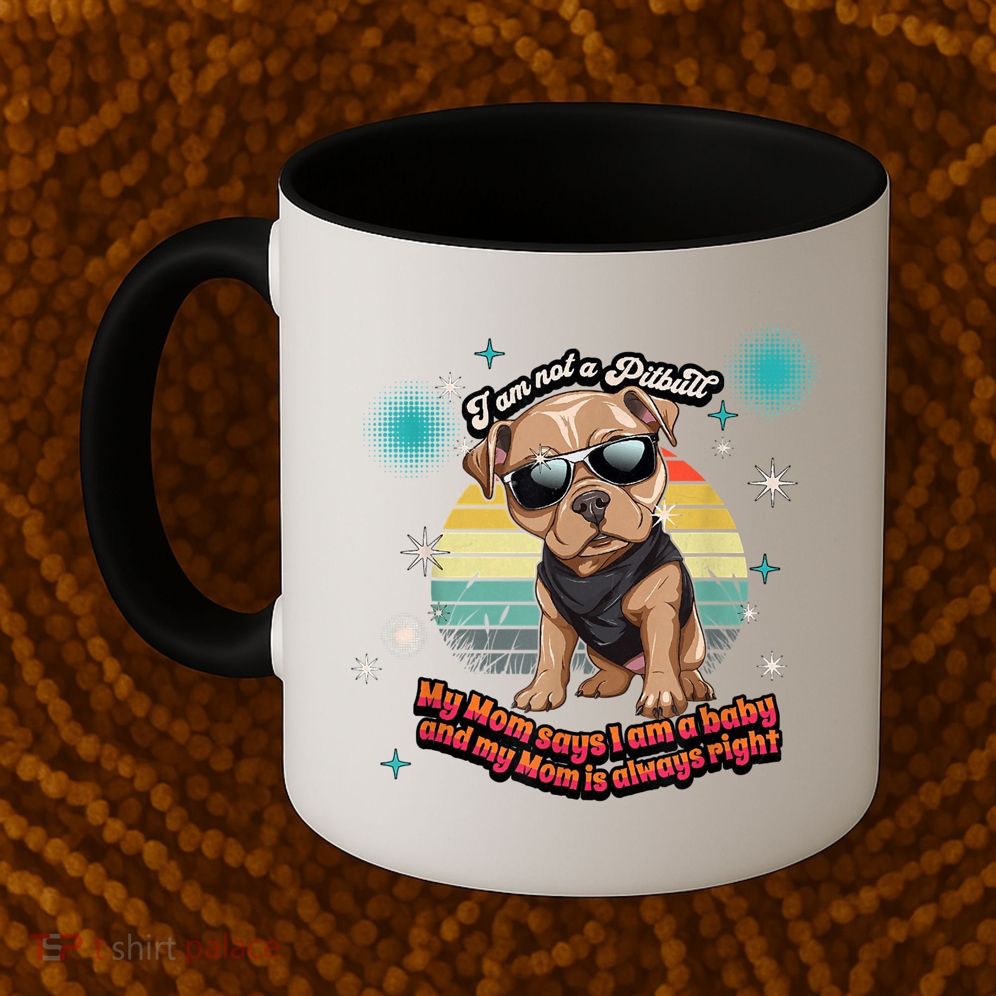 Cute I Am Not A Pitbull Funny Pitbull Dog Owners Gifts Coffee Mug