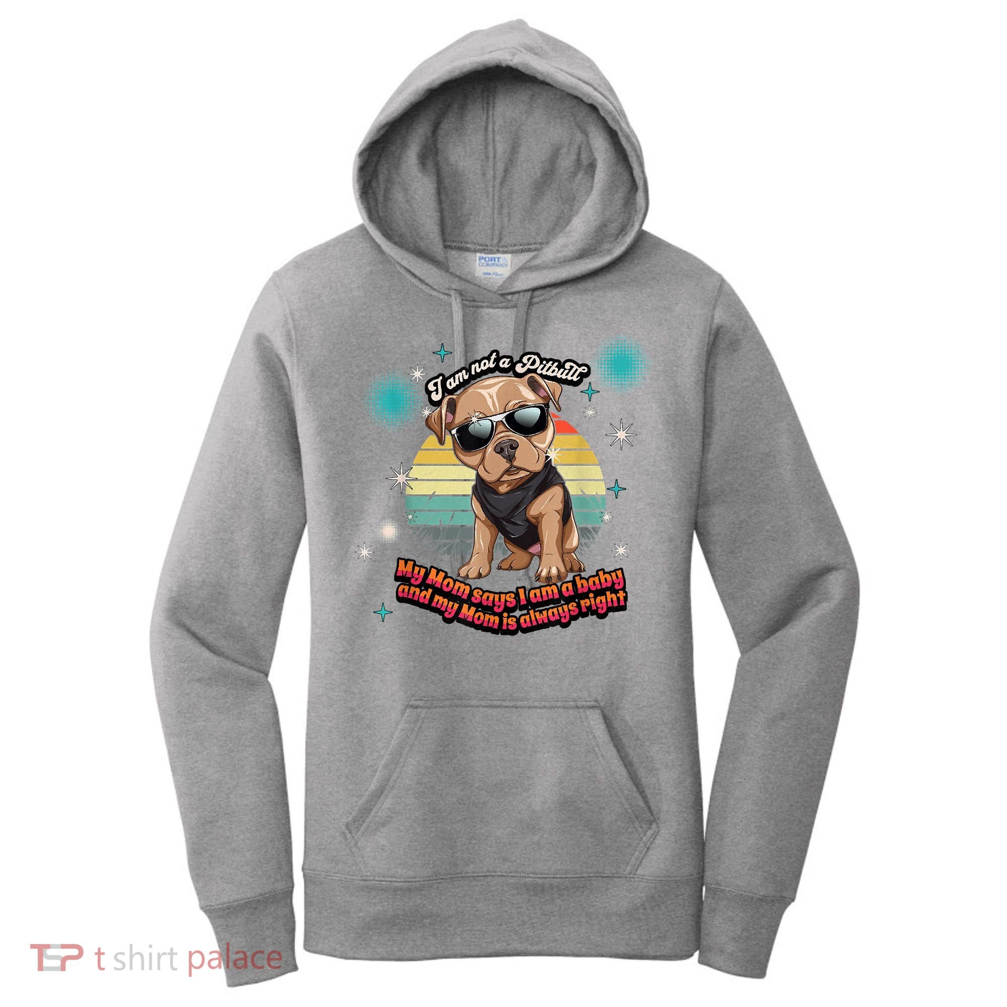 Cute I Am Not A Pitbull Funny Pitbull Dog Owners Gifts Women's Hoodie