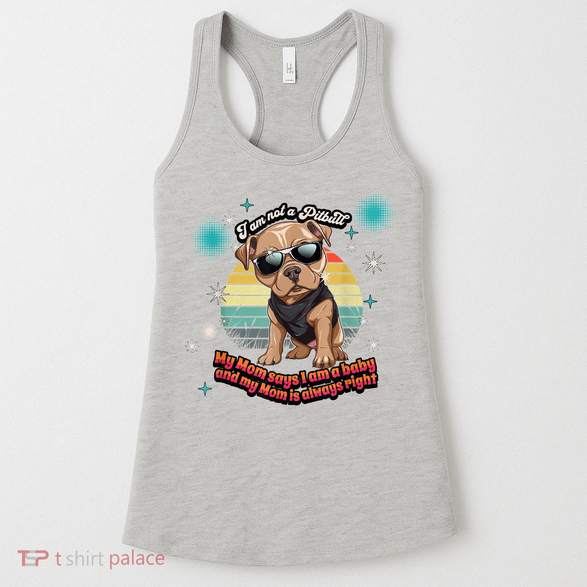 Cute I Am Not A Pitbull Funny Pitbull Dog Owners Gifts Women's Tank Top