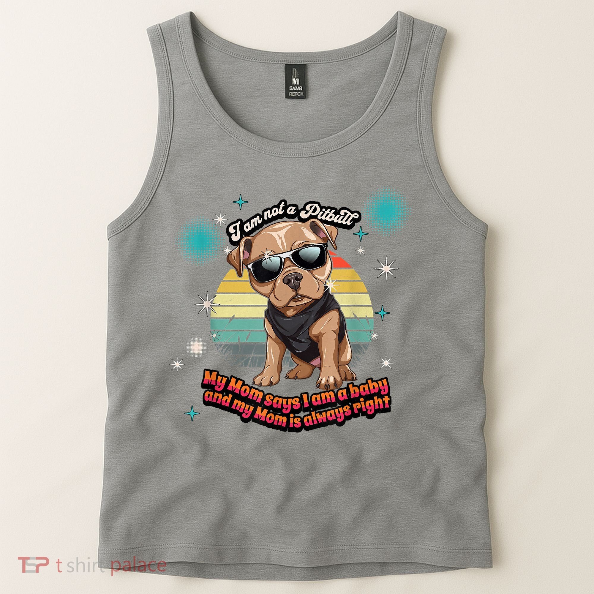 Cute I Am Not A Pitbull Funny Pitbull Dog Owners Gifts Tank Top
