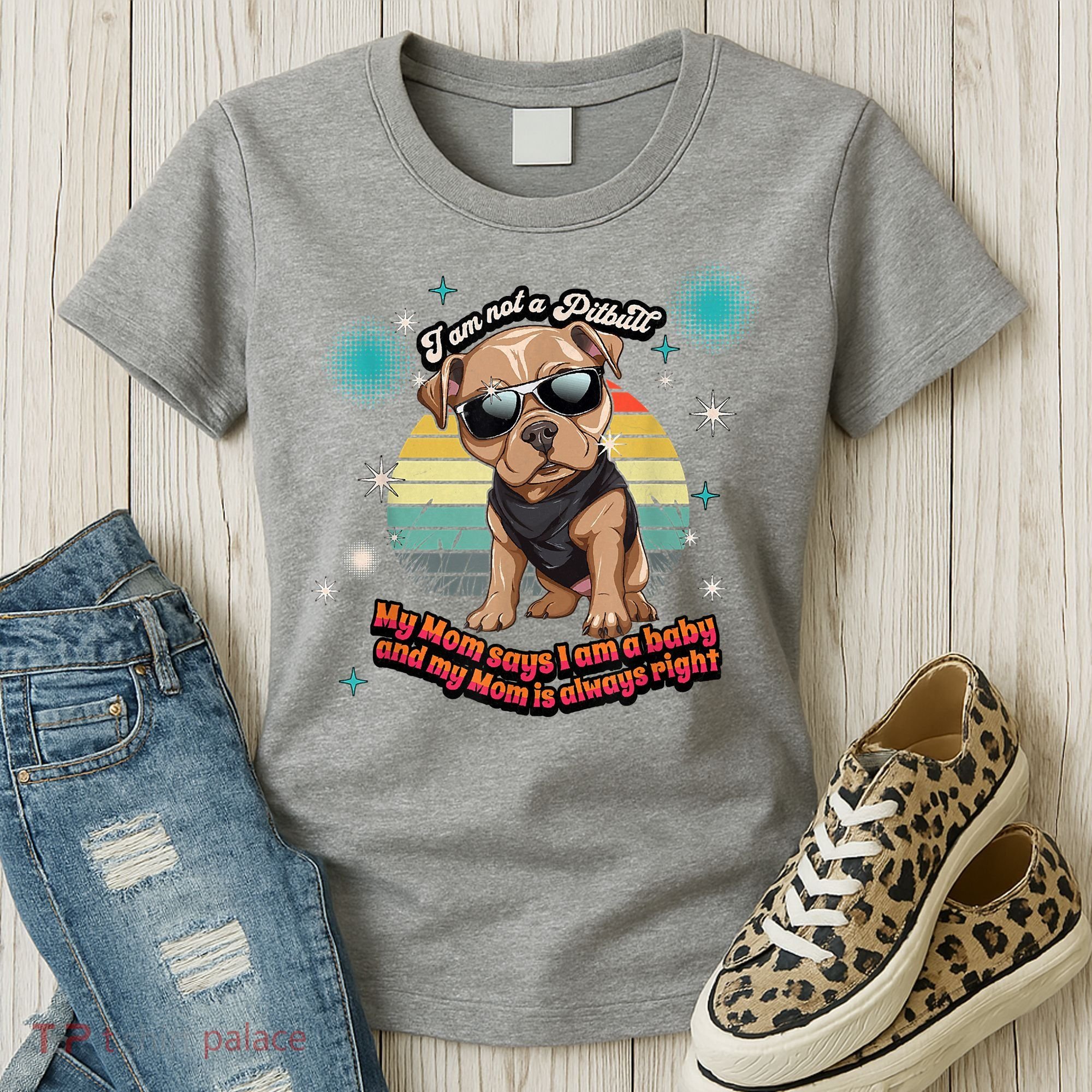 Cute I Am Not A Pitbull Funny Pitbull Dog Owners Gifts Women's T-Shirt