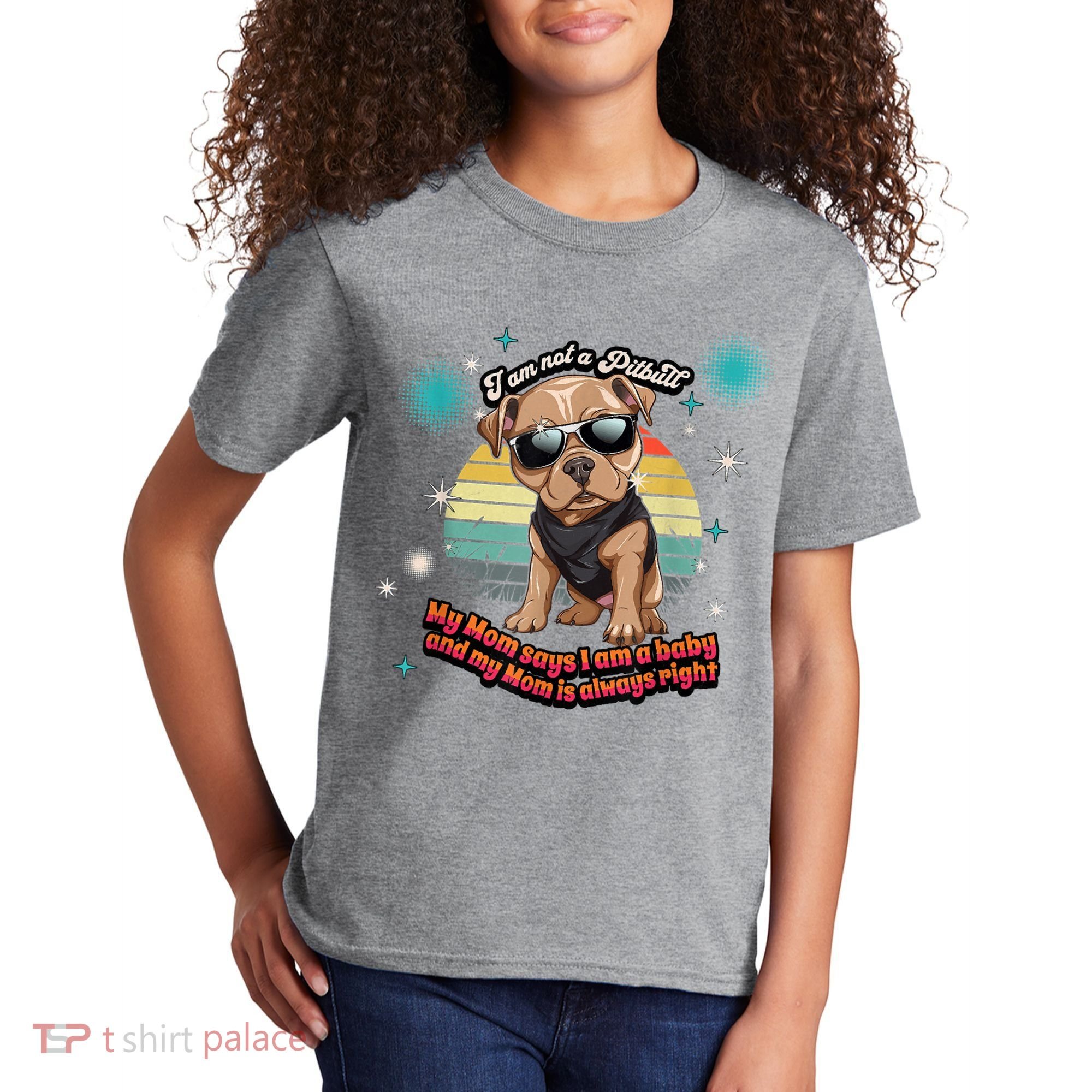 Cute I Am Not A Pitbull Funny Pitbull Dog Owners Gifts Kids T-Shirt