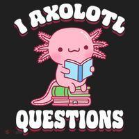 Cute I Axolotl Questions Women Funny P.ink Axolotl Beanie thumb 2