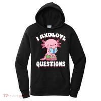 Cute I Axolotl Questions Women Funny P.ink Axolotl Women's Hoodie thumb 0