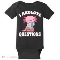Cute I Axolotl Questions Women Funny P.ink Axolotl Baby Bodysuit thumb 0