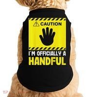 Caution I'm A Handful Cute 5th Birthday Doggie Tank thumb 0