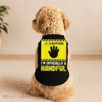Caution I'm A Handful Cute 5th Birthday Doggie Tank thumb 2