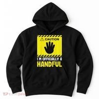 Caution I'm A Handful Cute 5th Birthday Hoodie thumb 0