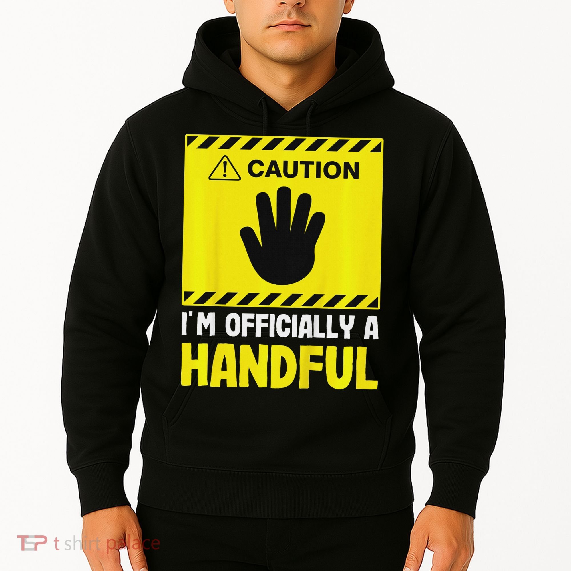 Caution I'm A Handful Cute 5th Birthday Hoodie