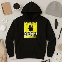 Caution I'm A Handful Cute 5th Birthday Hoodie thumb 3