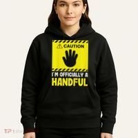 Caution I'm A Handful Cute 5th Birthday Hoodie thumb 5