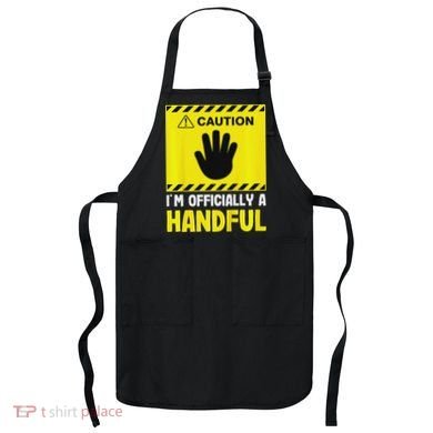 Caution I'm A Handful Cute 5th Birthday Apron