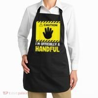 Caution I'm A Handful Cute 5th Birthday Apron thumb 2