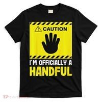 Caution I'm A Handful Cute 5th Birthday T-Shirt thumb 0