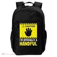 Caution I'm A Handful Cute 5th Birthday Backpack thumb 0