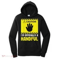 Caution I'm A Handful Cute 5th Birthday Women's Hoodie thumb 0