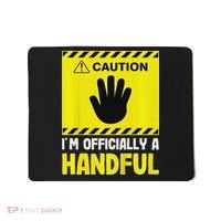 Caution I'm A Handful Cute 5th Birthday Mousepad thumb 0