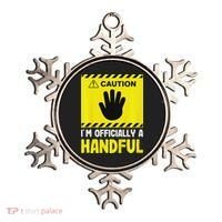 Caution I'm A Handful Cute 5th Birthday Ornament thumb 0