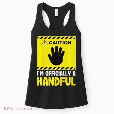 Caution I'm A Handful Cute 5th Birthday Women's Tank Top