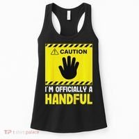 Caution I'm A Handful Cute 5th Birthday Women's Tank Top thumb 0