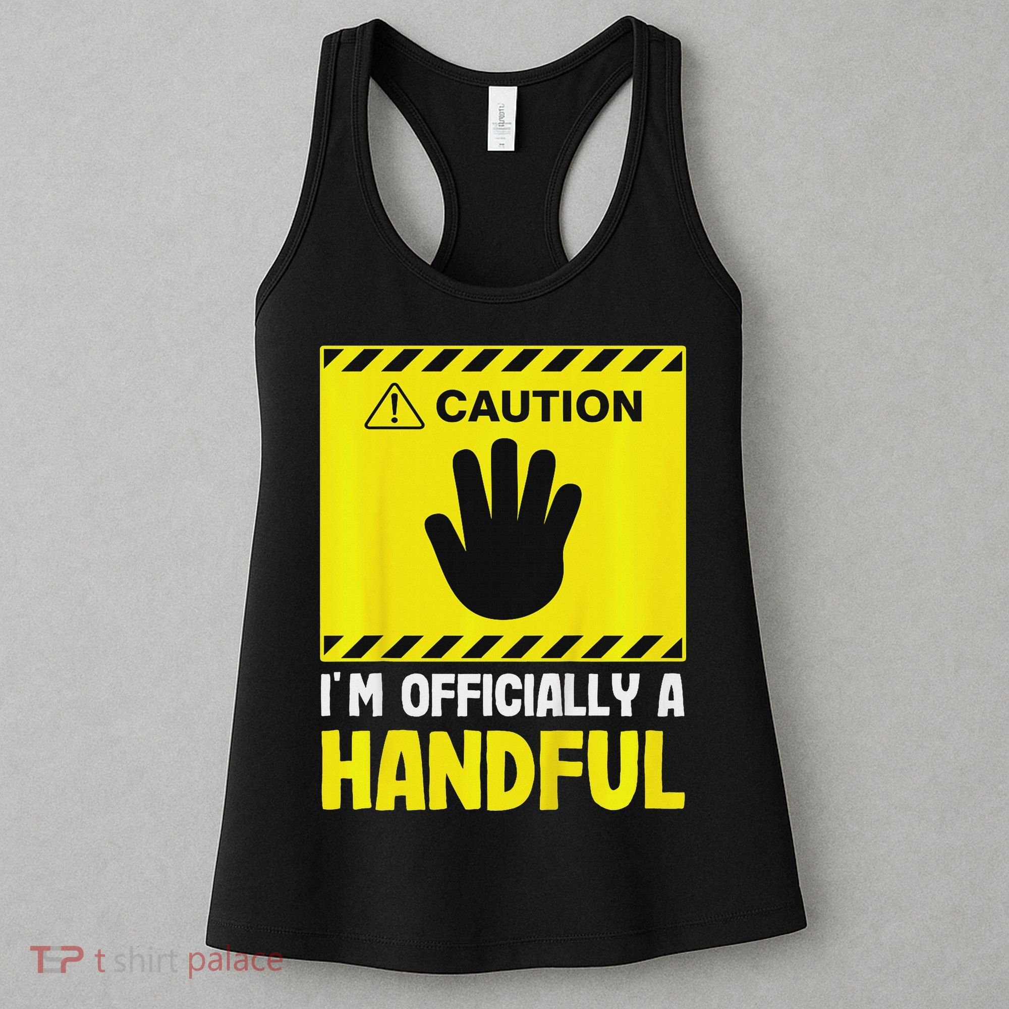 Caution I'm A Handful Cute 5th Birthday Women's Tank Top